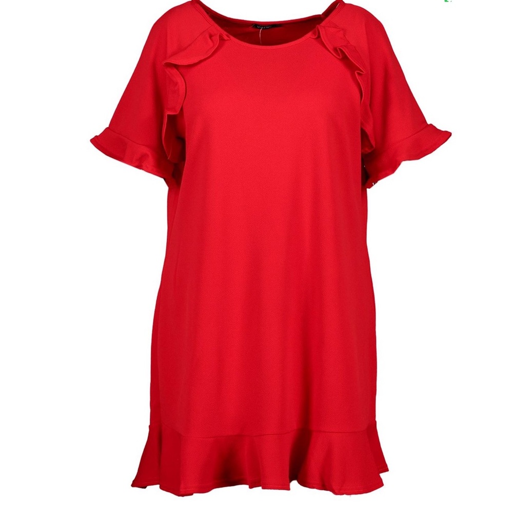 ❤️ Ruffle Shift Dress ❤️ - Picture 2 of 6